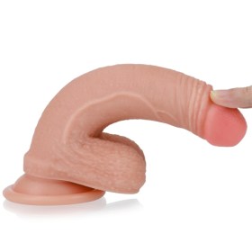 7 inch Dual-layered Real Silicone Dildo LVTOY00001-11
